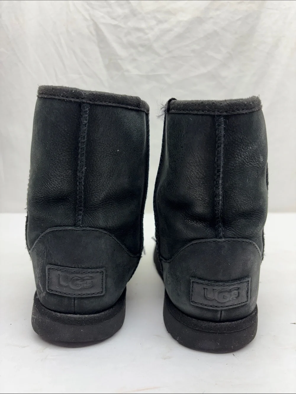 UGG Classic Black Short Winter Boots, SZ 12 toddler girl, box 72